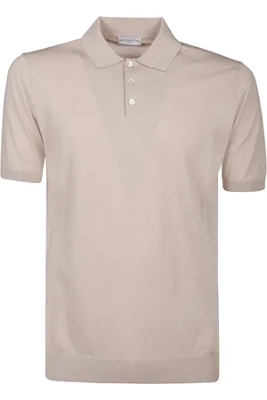 BALLANTYNE Top, Herre, Gul, XL, Polo Neck Sweater Plain