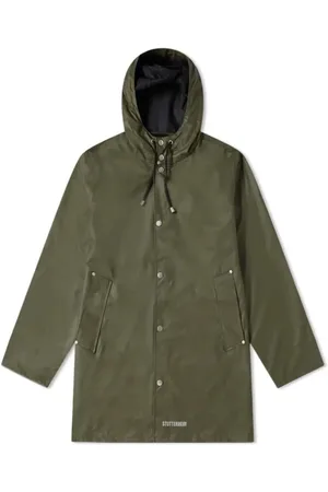 Stutterheim Jakke, Herre, Grøn, S, Bomuld, Stockholm Letvægts regnfrakke