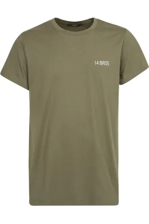 14 BROS Top, Herre, Grøn, M, Bomuld, T-shirts