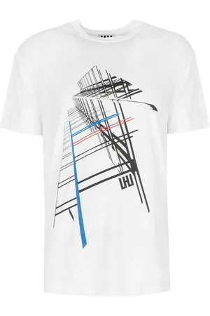 Les Hommes Top, Herre, Hvid, S, Bomuld, T-Shirt City