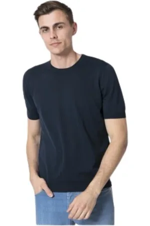 Gran Sasso Top, Herre, Blå, 2XL, Bomuld, T-shirt