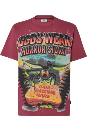 GCDS Top, Herre, Rød, XS, Bomuld, T-shirt