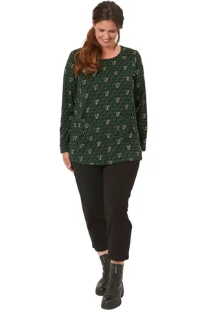 Pont Neuf Bluser & Skjorter, Dame, Grøn, 3XL, Polyester, Lotte Mie Blouse