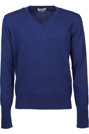 BALLANTYNE Strik, Herre, Blå, M, Sweater
