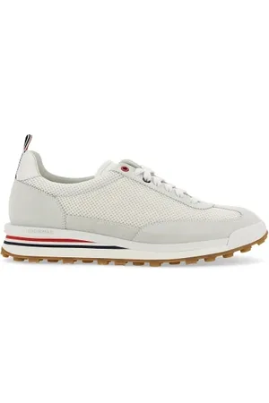 Thom Browne Sko, Herre, Hvid, 41 1/2 EU, Læder, Tech Runner Sneaker