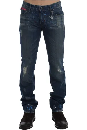 Costume National Jeans, Herre, Blå, W34, Bomuld, Slim-fit jeans
