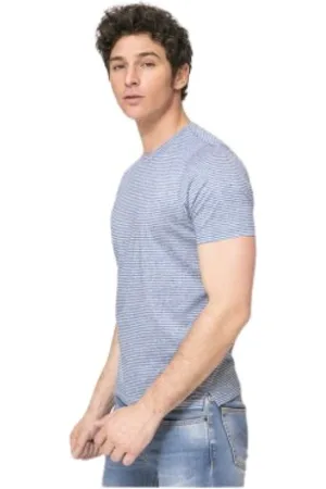 Gran Sasso Top, Herre, Blå, L, Bomuld, T-shirt