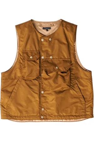 ENGINEERED GARMENTS Jakke, Herre, Brun, S, Satin, Cover Vest Coyote Flight Satin