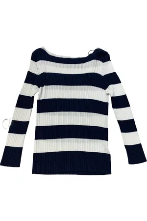 Roberto Collina Strik, Dame, Blå, L, Uld, Sweater