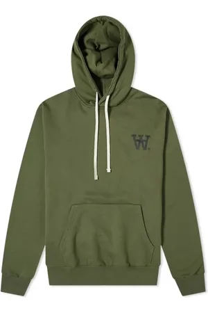 WoodWood Sweathshirts & Hoodies, Herre, Grøn, S, Bomuld, Ian Hoody -l