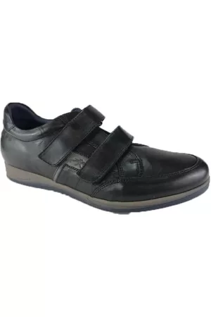 Fluchos Sko, Herre, Sort, 46 EU, Mænds sko Velcro sko
