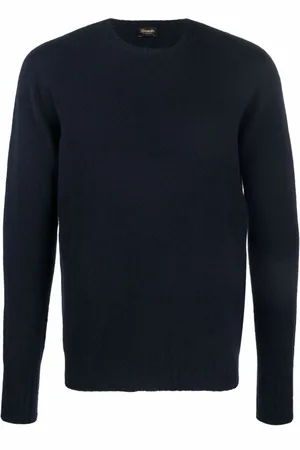 DRUMOHR Strik, Herre, Blå, L, Cashmere, Sweater