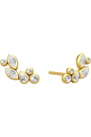 Julie Sandlau Tilbehør, Dame, Gul, ONE SIZE, Treasure Earstuds