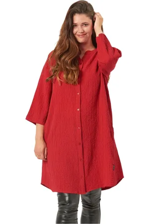 Pont Neuf Bluser & Skjorter, Dame, Rød, M, Polyester, Gunvar Shirt