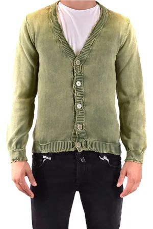 D.A. Daniele Alessandrini Strik, Herre, Grøn, S, Bomuld, Cardigans