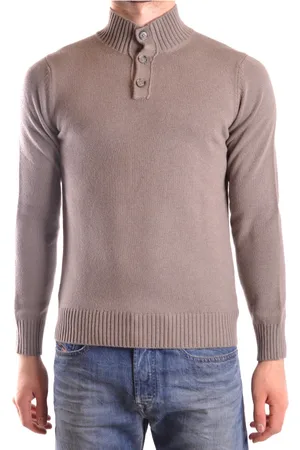 KANGRA CASHMERE Strik, Herre, Brun, S, Uld, Sweater