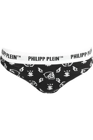 Philipp Plein Undertøj, Dame, Sort, L, Uld, Majtki Bipack