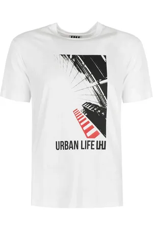 Les Hommes Top, Dame, Hvid, 2XL, Bomuld, T-shirt Urban Life Lhu