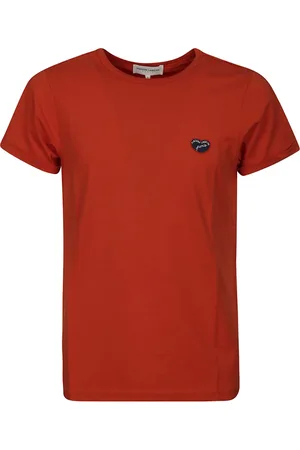 Maison Labiche Top, Herre, Rød, L, Bomuld, Tee-shirt Poitou