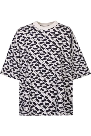 SUNNEI Top, Dame, Hvid, S, Logo Print All-Over T-shirt