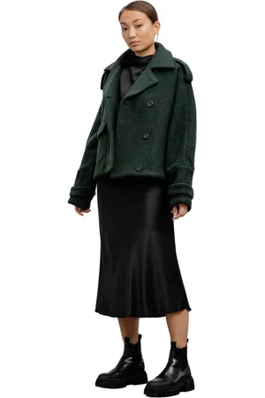 Ahlvar Gallery Jakke, Dame, Grøn, L, Uld, Ash Wool Teddy Jacket
