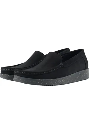 Nature Sko, Dame, Sort, 40 EU, Suede, Slip-on loafers