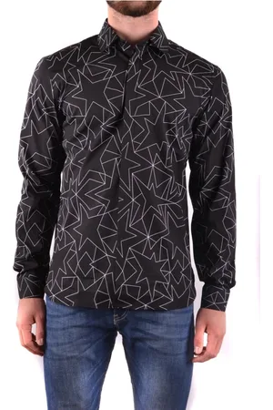 Neil Barrett Skjorte, Herre, Sort, XL, Uld, Skjorte