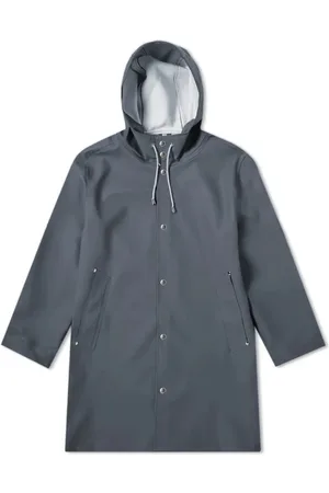 Stutterheim Jakke, Herre, Grå, XS, Bomuld, Stockholm Regnfrakke