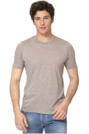 Gran Sasso Top, Herre, Brun, XL, Bomuld, T-shirt