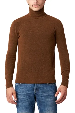Roberto Collina Strik, Herre, Brun, 2XL, Uld, Sweater