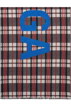 Balenciaga Tilbehør, Dame, Sort, ONE SIZE, Uld, Logo Macro Scarf