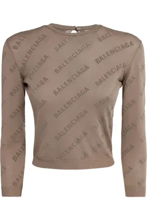 Balenciaga Top, Dame, Brun, S, Uld, Sweatshirt