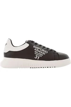 Emporio Armani Sko, Herre, Sort, 39 EU, Uld, Sneakers