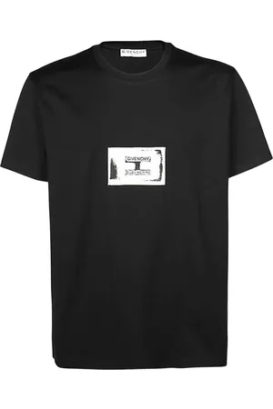 Givenchy Top, Herre, Sort, XS, Bomuld, Logo Patch T-shirt