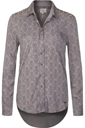 Pepe Jeans Bluser & Skjorter, Dame, Grå, XS, Uld, Teatime -shirt