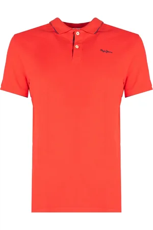 Pepe Jeans Top, Herre, Rød, S, Bomuld, ; Lucas; Polo t -shirt