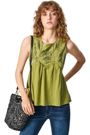Pepe Jeans Top, Dame, Grøn, L, Uld, Top Lisle