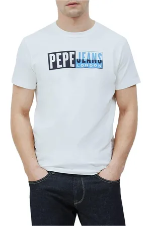 Pepe Jeans Top, Herre, Hvid, 2XL, Uld, T-shirt