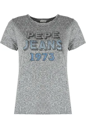 Pepe Jeans Top, Dame, Grå, S, Uld, T-shirt Bibiana
