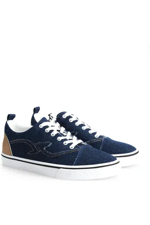 Trussardi Sko, Herre, Blå, 40 EU, Uld, Sneakers