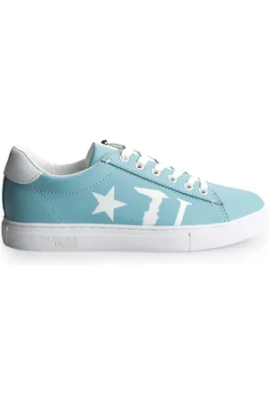 Trussardi Sko, Dame, Blå, 37 EU, Uld, Sneakers