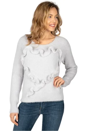 Trussardi Strik, Dame, Grå, L, Sweater