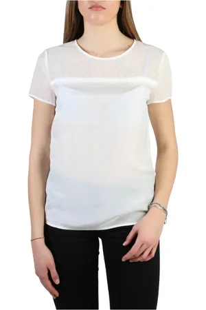 Emporio Armani Top, Dame, Hvid, L, Uld, T-shirts