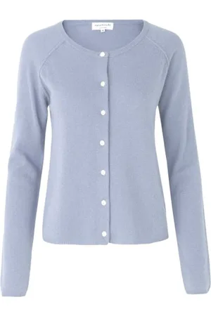 Rosemunde Strik, Dame, Blå, XL, Uld, 1421 Cardigan