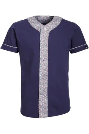 New Era Top, Herre, Blå, M, Baseball T-shirt