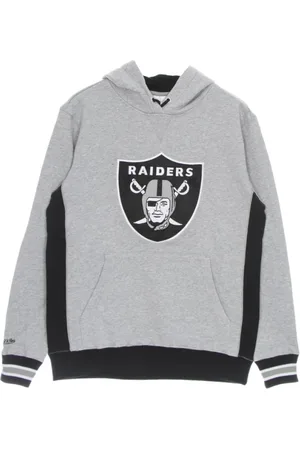 Mitchell & Ness Sweathshirts & Hoodies, Herre, Grå, XL, Uld, Hoodie NFL Pinnacle Heavyweight Fleece Hoodie Oakrai