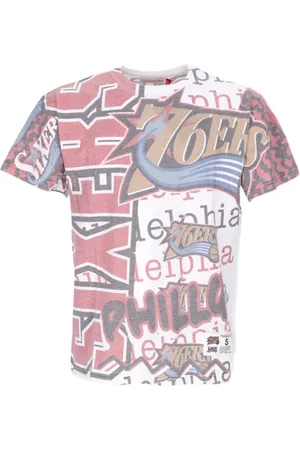 Mitchell & Ness Top, Herre, Lyserød, L, T-shirt