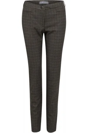 Elton Bukser, Dame, Brun, S, Polyester, Bukser