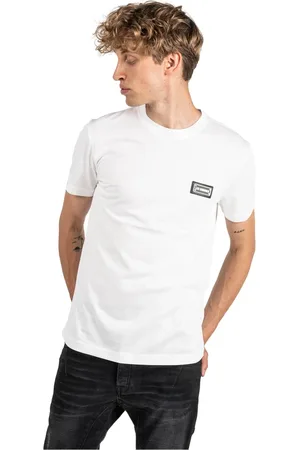 Les Hommes Top, Herre, Hvid, 2XL, Bomuld, T-shirt