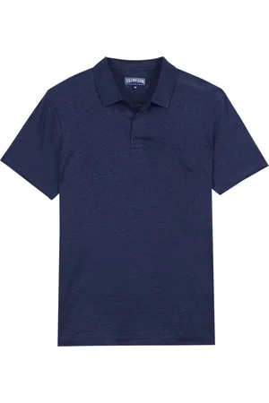 Vilebrequin Top, Herre, Blå, 3XL, Linned, Linen pole